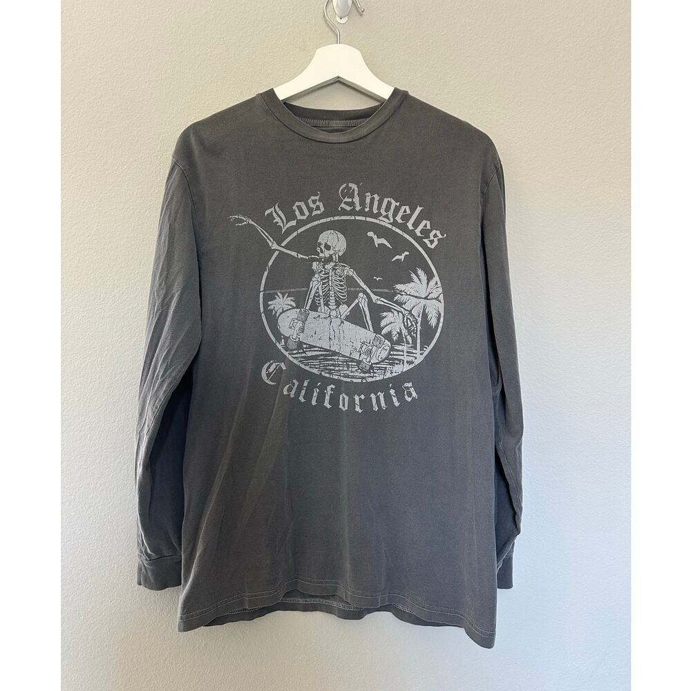 Full Tilt Skeleton Skating Los Angeles California Long Sleeve Shirt size Small